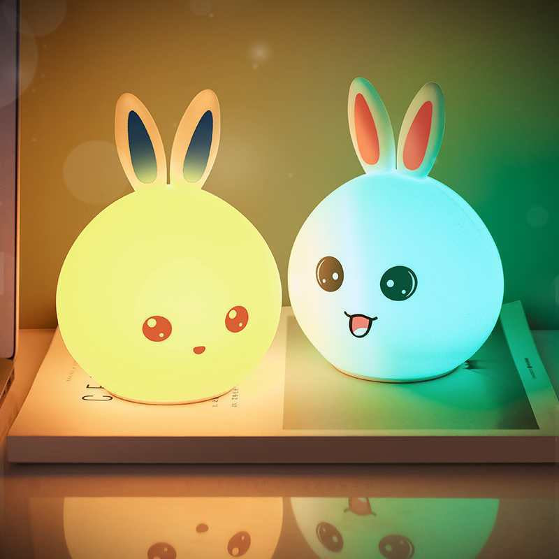 ilicone Bunny Lamp Mini Beside Lamp Touch Control