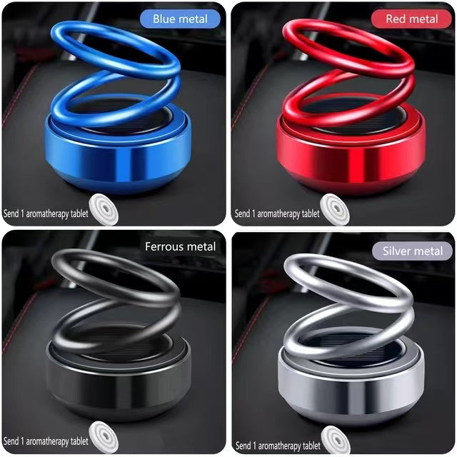 Car Air Freshener Solar Perfume Fragrance Auto Rotation
