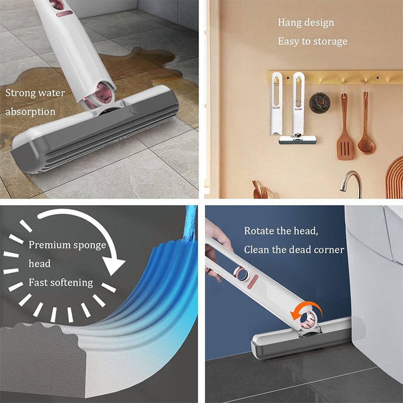 Portable Mini Self-Squeeze Sponge Mop